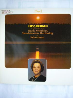 gebrauchter Tonträger – Erna Berger – Lieder von Bach, Schubert, Mendelssohn-Bartholdy und Schumann gebrauchter Tonträger – Erna Berger – Lieder von Bach, Schubert, Mendelssohn-Bartholdy und Schumann