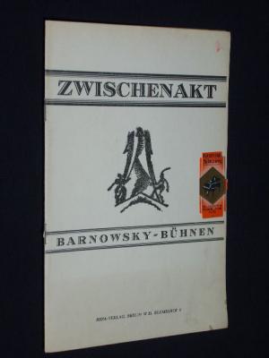 Zwischenakt. 9. Jahrgang, Heft 4, Dezember 1929. Programmheft Komödienhaus. RIVALEN von Anderson/ Stallings, Carl Zuckmayer. Regie: Erwin Piscator, Bühne […]