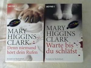 2 X Mary Higgins Clark - Denn niemand hört dein rufen + Warte bis du schläfst