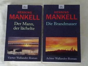 gebrauchtes Buch – Henning Mankell – 2 X Henning Mankell - Der Mann, der lächelte + Die Brandmauer