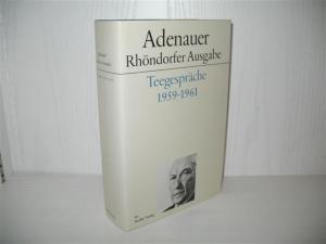 Teegespräche 1959-1961. Bearb. v. Hanns Jürgen Küsters; Rhöndorfer Ausgabe, hrsg. v. Rudolf Morsey und Hans-Peter Schwarz