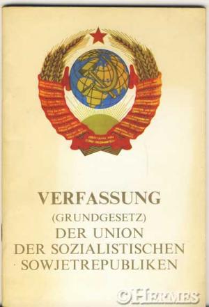 Verfassung (Grundgesetz) der Union der sozialistischen Sowjetrepubliken.
