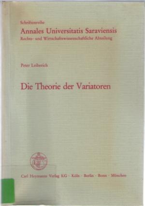 Die Theorie der Variatoren: Die Grundlagen eines variationsanalytischen Ansatzes zur Bestimmung des Stichprobenumfangs bei Repräsentativbefragungen