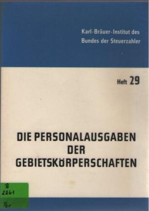 Die Personalausgaben der Gebietskörperschaften