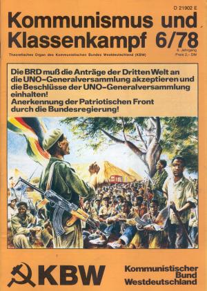 Kommunismus und Klassenkampf. Theoretisches Organ des Kommunistischen Bundes Westdeutschland (KBW), sämtliche Jahrgänge 1973 bis 1982.