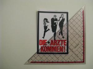 Aufkleber: Die Ärzte kommen - ORIGINAL Aufkleber aus den 80ern!!!