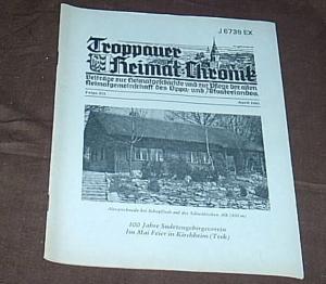 gebrauchtes Buch – Heimatkreisgemeinschaft Troppau e – Troppauer Heimat-Chronik - April 1981 - Beiträge zur Heimatgeschichte und zur Pflege der alten Heimatgemeinschaft des Oppa- und Altvaterlandes