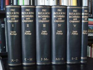 Die Religion in Geschichte und Gegenwart. Handwörterbuch für Theologie und Religionswissenschaft. 5 Bde und Registerband (komplett). 1927-1932.