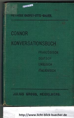 antiquarisches Buch – James Connor – französisch-deutsch-englisch-italienisches Konversationsbuch