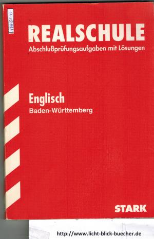 gebrauchtes Buch – Realschule 97 -Abschluss-Prüfungsaufgaben mit Lösungen 1984-1986 - Englisch / Baden-Württemberg