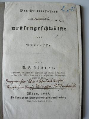 Das Heilverfahren gegen die scrophulösen Drüsengeschwülste und Abscesse.