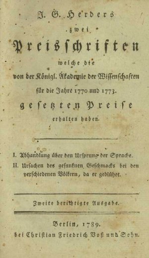 Zwei Preisschriften. welche die von der Königl. Akademie der Wissenschaften für die Jahre 1770 und 1773 gesetzten Preise erhalten haben. Zweite berichtigte […]