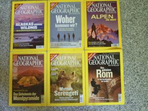 gebrauchtes Buch – 6 Hefte National Geographic 2006 (Februar, März, Juni, Juli, August, November)