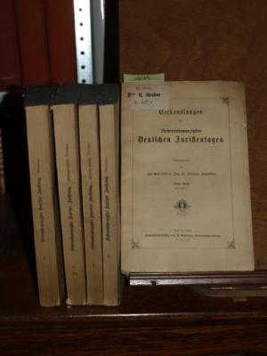 Verhandlungen des Siebenundzwanzigsten Deutschen Juristentages in fünf Bänden