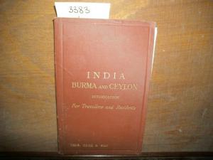 India, Burma and Ceylon. Information for Travellers and Residents