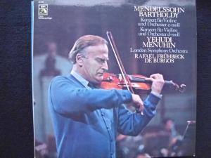 Mendelsssohn Bartholdy Violine YEHUDI MENUHIN