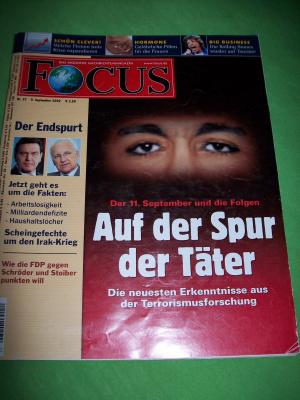 FOCUS. Das moderne Nachrichtenmagazin.Nr.37 vom 09.09.2002