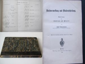 Waldvermesseng und Waldeintheilung. Anleitung für Studium und Praxis. Erste Ausgabe. Berlin, Springer, 1890. * Mit 7 (2 farb., 5 gefalt.) Tafeln und 78 […]