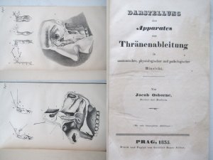 Darstellung des Apparates zur Thränenableitung in anatomischer, physiologischer und pathologhischer Hinsicht. Erste und einzige Ausgabe. Prag, Haase Söhne […]