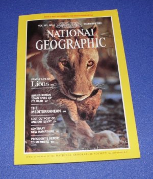 gebrauchtes Buch – National Geographic - December 1982 - Family Life of Lions