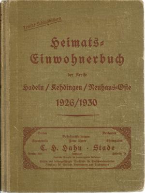 Heimats-Einwohnerbuch Hadeln/Kehdingen/Neuhaus-Oste 1926/1930