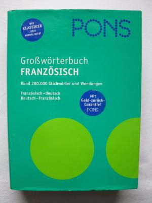 ISBN 3125172489 "PONS Großwörterbuch Französisch. Französisch-Deutsch ...