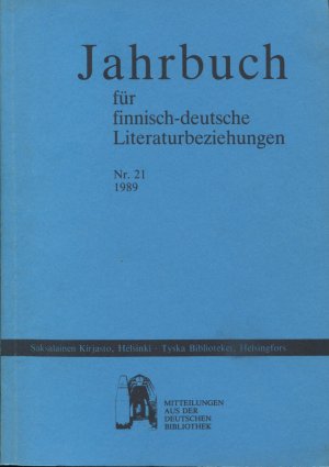 gebrauchtes Buch – Jahrbuch für finnisch-deutsche Literaturbeziehungen Nr. 21 (1989)