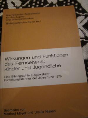 wirkungen und funktionen des fernsehens: kinder und jugendliche