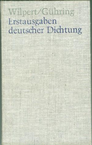 Erstausgaben deutscher Dichtung. Eine Bibliographie zur deutschen Literatur 1600-1960.