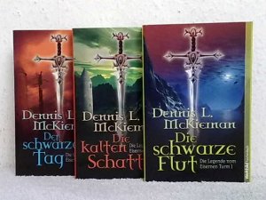 gebrauchtes Buch – Dennis L. McKiernan – Alle 3 Bände "Die Legende vom Eisernen Turm" - Die schwarze Flut + Die kalten Schatten + Der schwärzeste Tag