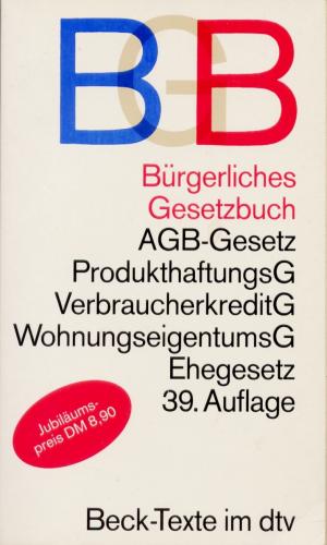 BGB - Bürgerliches Gesetzbuch - Köhler, Dr. Helmut