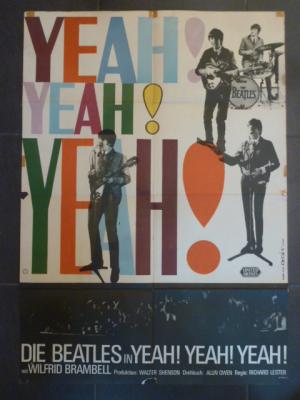 The Beatles: Yeah Yeah Yeah (A hard days night) Original-Kinoplakat zum Beatles-Film aus 1964