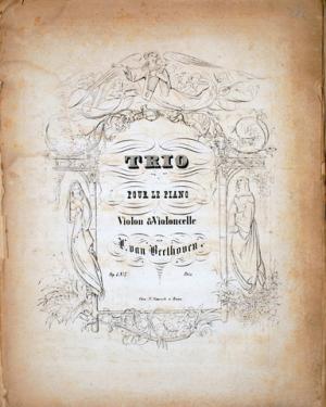 Op. 1, Nr. 1] Trio pour le piano, violon & violoncello. Op. 1 No. I