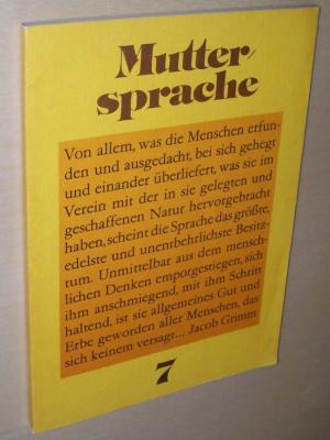 gebrauchtes Buch – Muttersprache Klasse 7