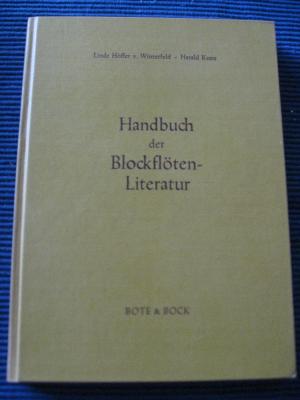 Handbuch der Blockföten-Literatur