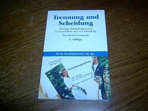 gebrauchtes Buch – Herbert Grziwotz – Trennung und Scheidung