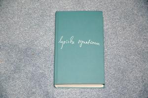 Lyrische Signaturen - Zeichen und Zeiten im deutschen Gedicht. Anthologie und Poetik des Gedichts