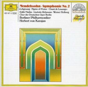 Mendelssohn: Symphonie Nr.2 "Lobgesang" / Mathis, Rebmann, Hollweg, Berliner Philharmoniker, Karajan