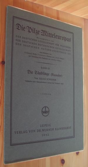 Die Pilze Mitteleuropas – in 3 Bänden – mit Farbtafeln nach Natur-Originalen von Maria und Franz Kallenbach u.a. - unvollständig!