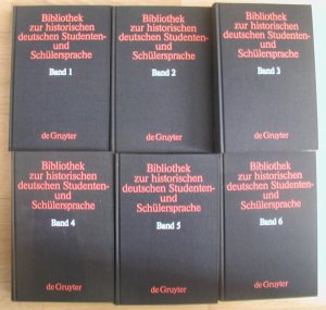 Bibliothek zur historischen deutschen Studenten- und Schülersprache: Band 1 Einführung, Bibliographie und Wortregister, Band 2: Wörterbücher des 18. Jahrhunderts […]