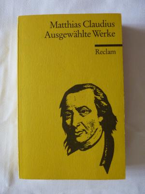 gebrauchtes Buch – Matthias Claudius – Ausgewählte Werke *ungelesen*