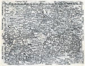 gebrauchtes Buch – NEUSTADT/Donau. - Karte., Zeigt das Donaugebiet zwischen Regensburg-Prüll bis Feldkirchen, im Norden reicht das Gebiet bis Wolnzach, im Osten bis Pfaffenberg.
