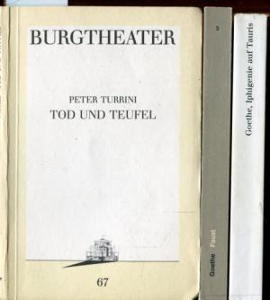 gebrauchtes Buch – Goethe,Johann Wolfgang von – 1.Iphigenie auf Tauris.. Ein Schauspiel.  Programmbuch Nr.30.  2.Faust. Der Tragödie Erster Teil.   Programmbuch Nr.3.  -  Hgg.Staatliche Schauspielbühnen Berlin.