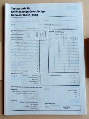 17 Testbogen TES Test -Testbatterie für entwicklungsrückständige Schulanfänger