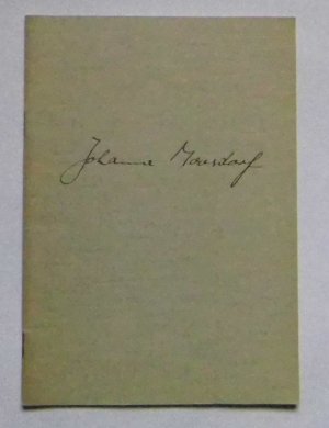 antiquarisches Buch – Johanna Moosdorf / Kyra Stromberg / Werner Warsinsky / Hedwig Bieber – Johanna Moosdorf. Nelly-Sachs-Preisträgerin Dortmund 1963. Mit Beiträgen von Johanna Moosdorf, Berlin; Kyra Stromberg, Köln; WErner Warsinsky, Lünen und einer Johanna-Moosdorf-Bibliographie von Hedwig Bieber, Dortmund