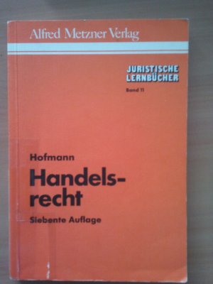 Handelsrecht / Juristische Lernbücher Band 11