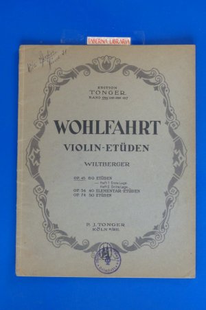 Wohlfahrt Violin Etüden