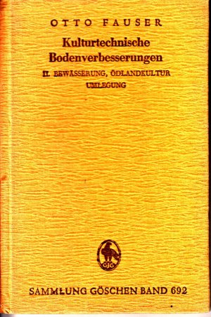 Kulturtechnische Bodenverbesserungen II