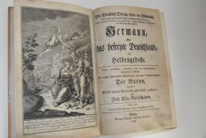 Hermann oder das befreyte Deutschland, ein Heldengedicht. Mit einigen historischen Anmerkungen und einer komischen Epopee: Der Baron bereichert. Nebst […]