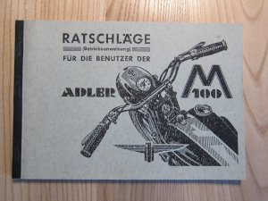 Ratschläge für die Benutzer der Adler M100